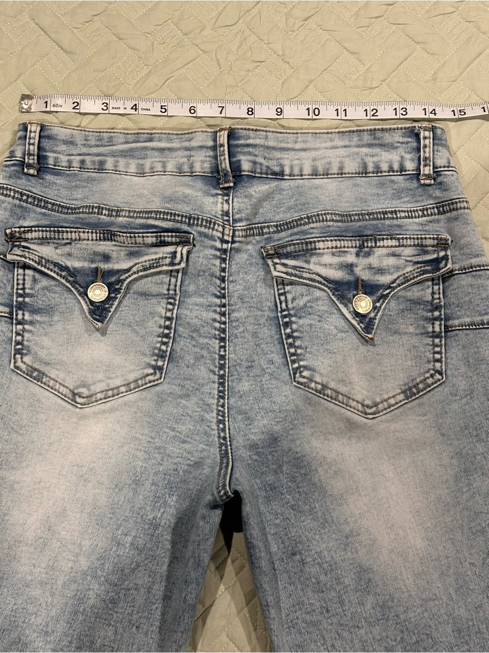 High-Rise Light Blue Skinny Jeans for Women - Picture 5 of 6